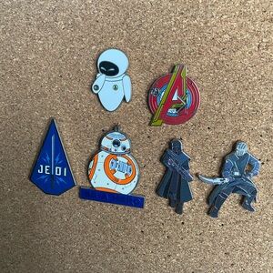 Star Wars and Avengers Enamel Pin Set with Eve